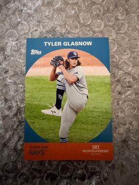 Topps Tyler Glasnow Card - Blue & Orange